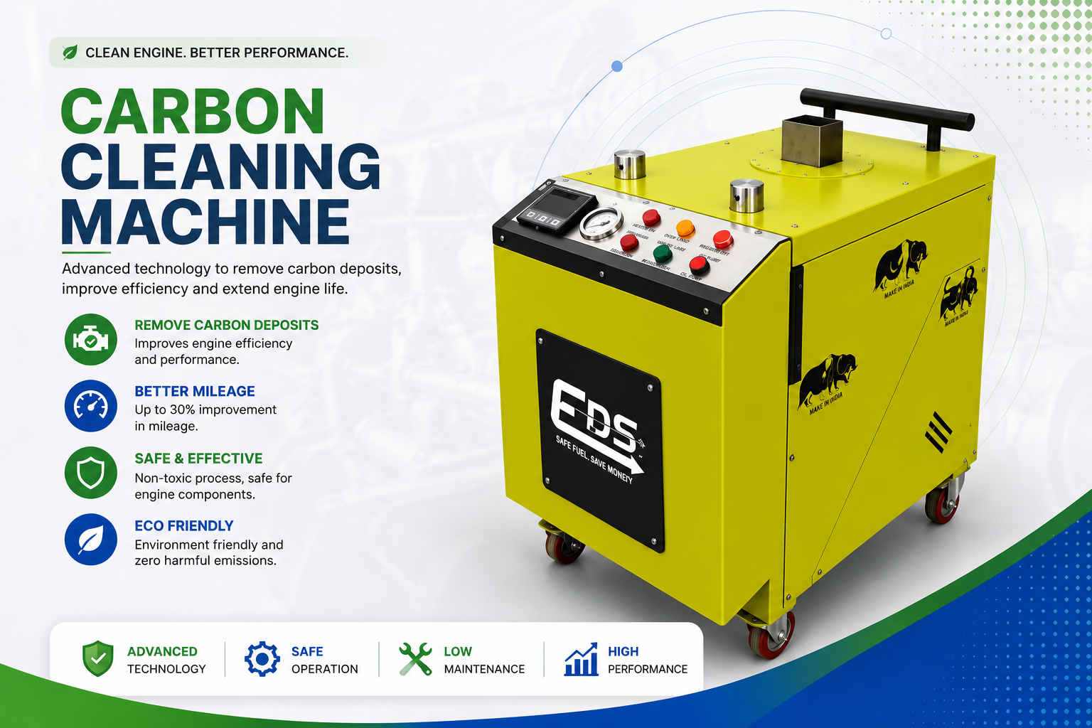 Industrial Carbon Cleaning Machine by EDS Wagon